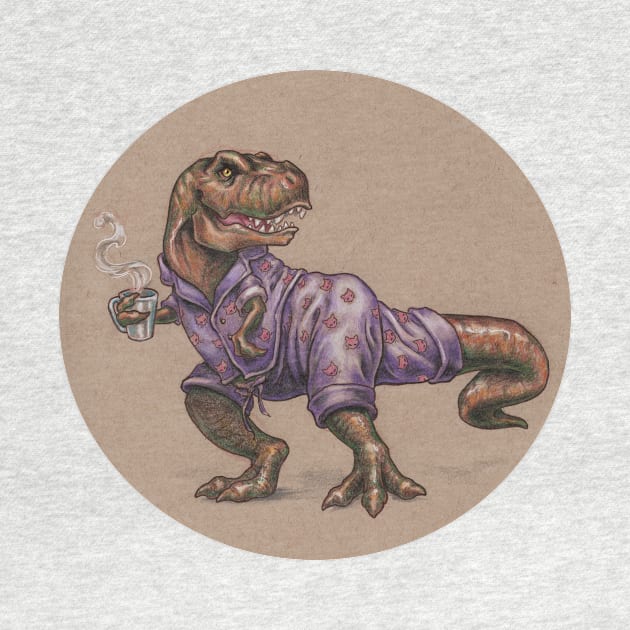 Tyrannosaurus Rex in Cat Jammies by justteejay